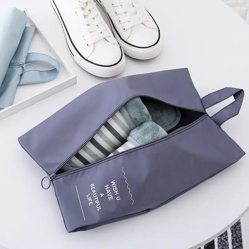 Image of Nightstar 7 Pcs Foldable Luggage and Laundry Bag Pouch Waterproof Travel Toiletry Organizer Garment Storage Bag Portable Packing Cubes (1 Pc) (Grey)