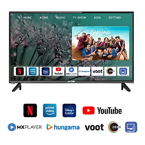 Image of imee 102cm (40 inch) Premium Pro Series Smart Android HD LED TV with SRS Surround Sound - BEE 4 Star Rated Energy Efficient (Black Color)