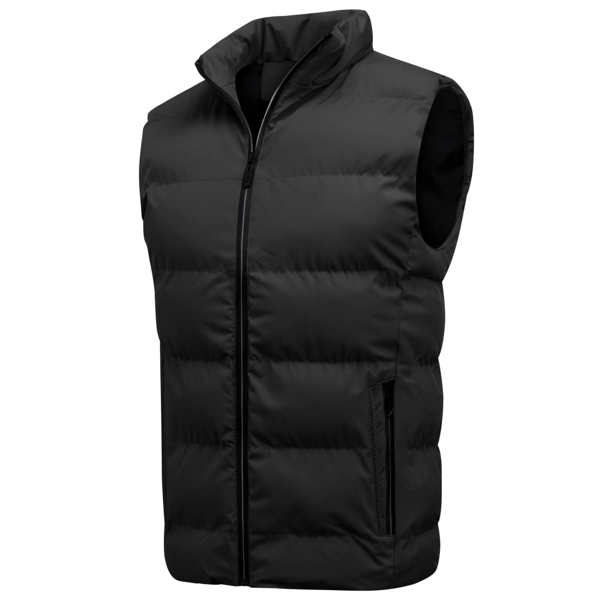 YOUTHUP Herren Steppweste Winter Freizeit Wärme Ärmellose Sportweste | Stehkragen, Leichte, Reißverschluss, Regular Fit, Warm bequem, Winterweste für Freizeit Outdoor