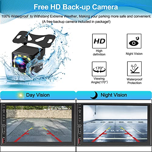 Wireless Carplay&Android Auto Car Stereo Compatible With Voice Control -7 Inch Hd Lcd Touchscreen Monitor,Mirror Link,Bluetooth,Subwoofer,Usb/Type-C Port,Swc,Am/Fm Car Radio Receiver,Backup Camera #TOP5