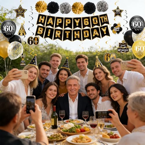 Image of 60th Birthday Decorations for Men Women