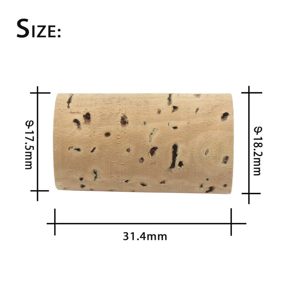 Genérico 4 Tapones de Corcho Accesorios Fáciles de Desmontar para Flauta Travesera Que Protegen la Cabeza del Instrumento de Viento