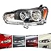 PIAOYUE- For 2008-2017 Mitsubishi Lancer EVO Halogen Headlight Headlamp Black Housing Clear Lens (Left)