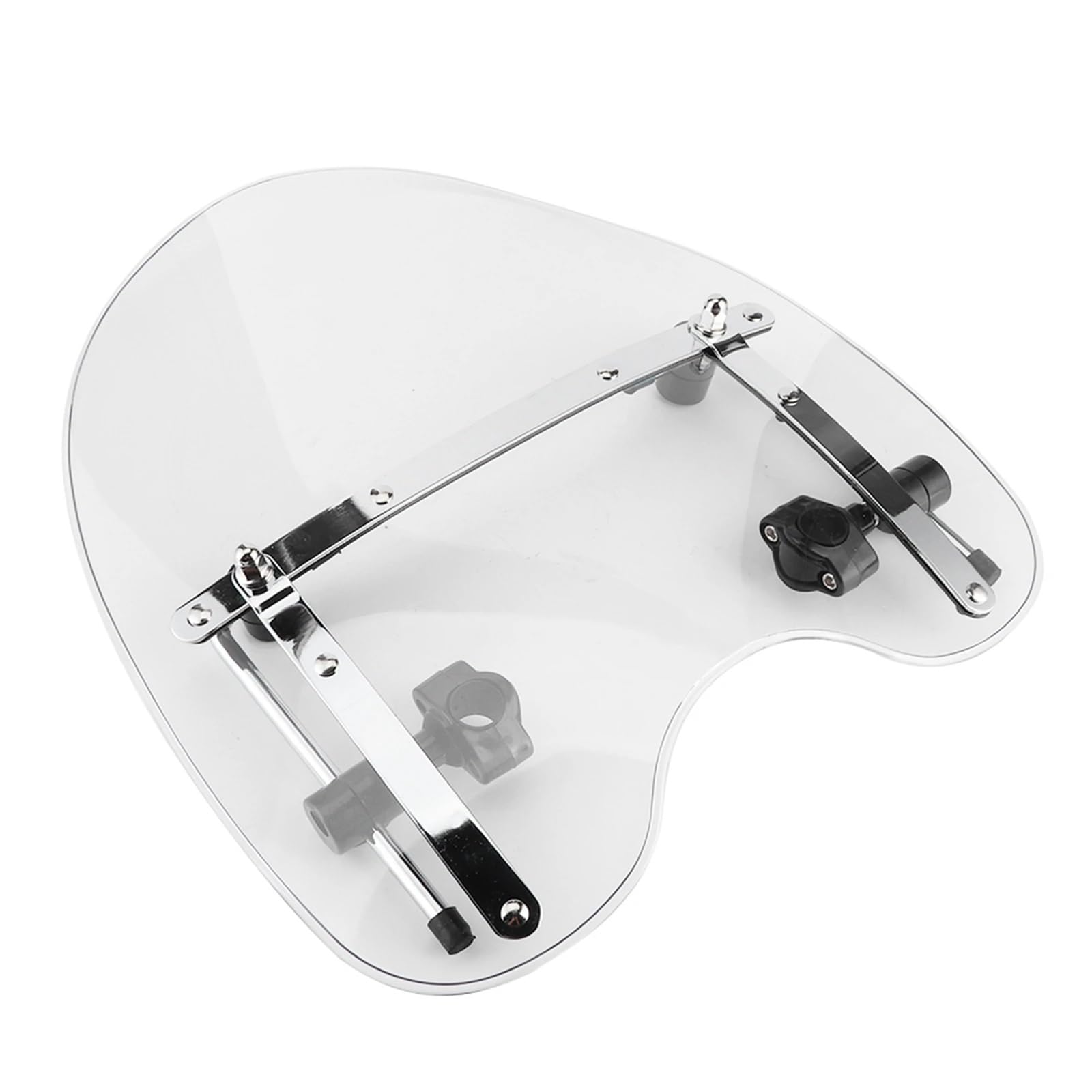 Uniwersalna szyba motocyklowa 22‑25 mm, mocowanie na kierownicę, akcesoria motocyklowe Przednia szyba motocyklowa(GRAY)