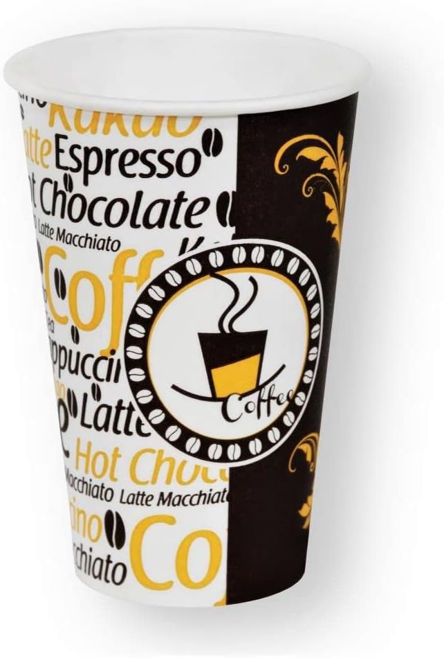 Excodi Cup - [ AYGÜN CUP ] 12 oz Karton Bardak - 300 ml - 160 Adet Kaliteli Otomat Bardağı, Sızdırmaz, El Yakmaz - BEYAZ (Latte, Cappuchino))