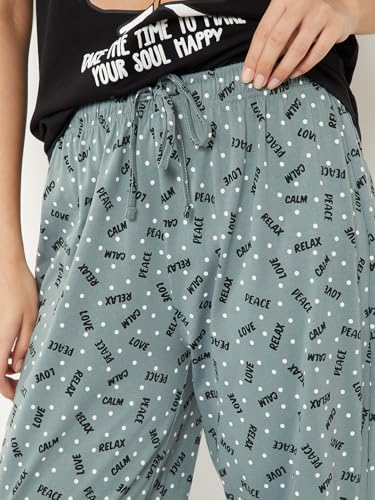 Image of Max Women's Printed Round Neck Half Sleeve Cotton Pyjama Set