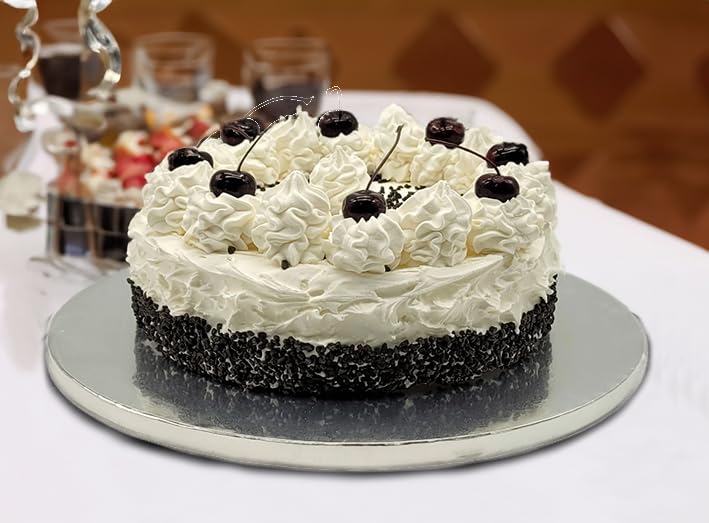 Taartplaat cake-drum taartplaat stabiel rechthoekig 20 x 20 cm 1,2 cm hoog, taartbord voor het vervoer van taarten, herbruikbaar, stabiel, zilver