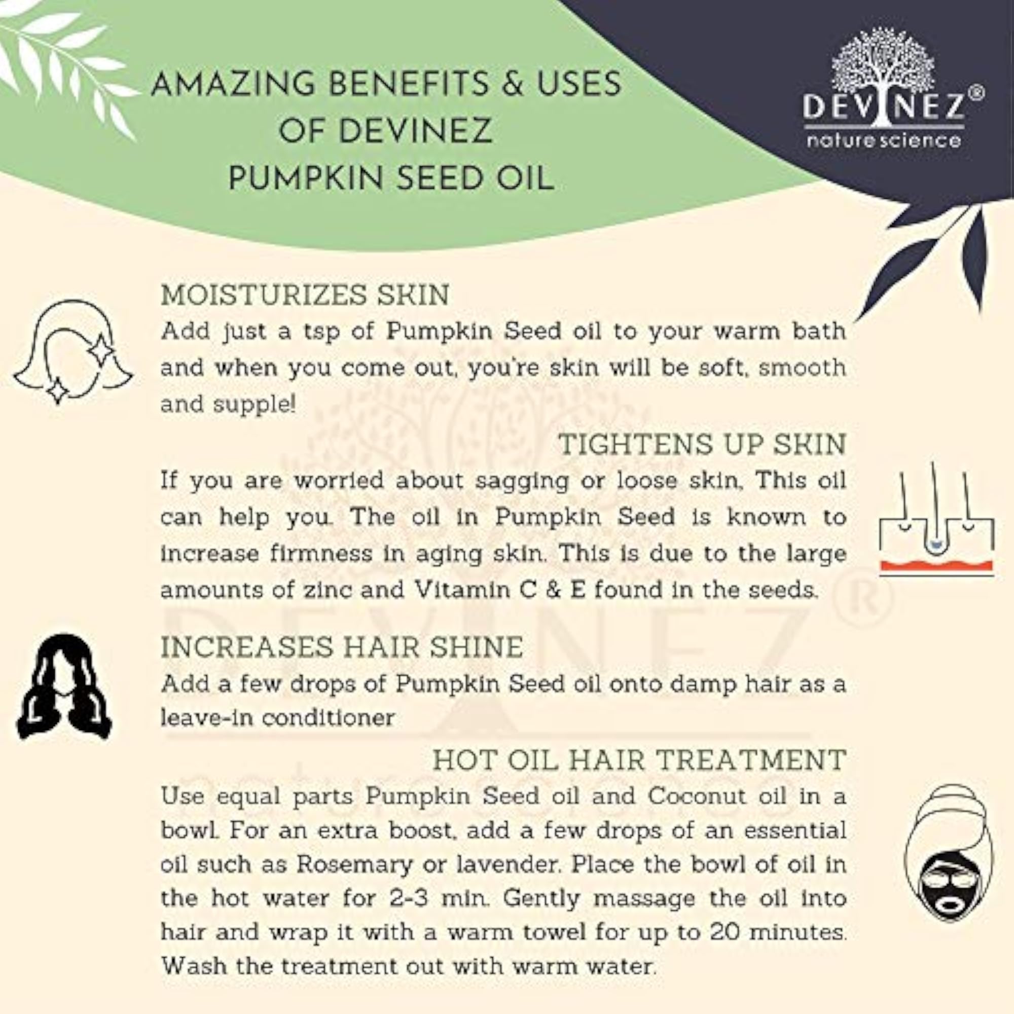 Pumpkin Seed Pure Cold Pressed Oil, Natural Health