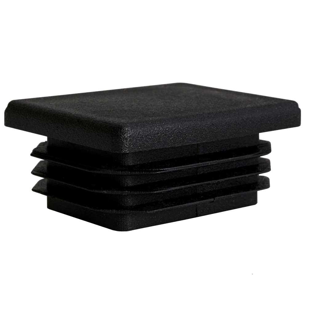TIBU Zatyczki lamelowe prostokątne zaślepki do rur, zaślepki do rur, osłona, prostokątne, 50 sztuk, rury prostokątne, 40 x 30 x 2 mm