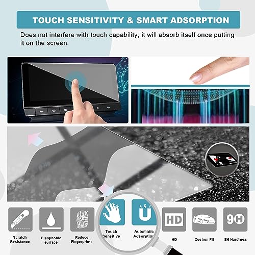 CDEFG Compatible with MG 4 EV MG4 Electric (EH32) 2022 2023 Navigation Screen Protector 9H Tempered Glass Car 10.25 Inch GPS Anti Scratch HD Clarity Protective Film MG4 EV Accessories - Image 4