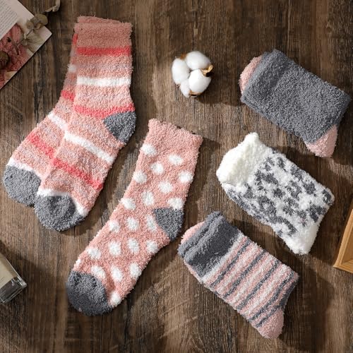 Image of Passionbility Fuzzy Socks for Women - Fluffy Socks Womens, Women Slipper socks of Coral Fleece
