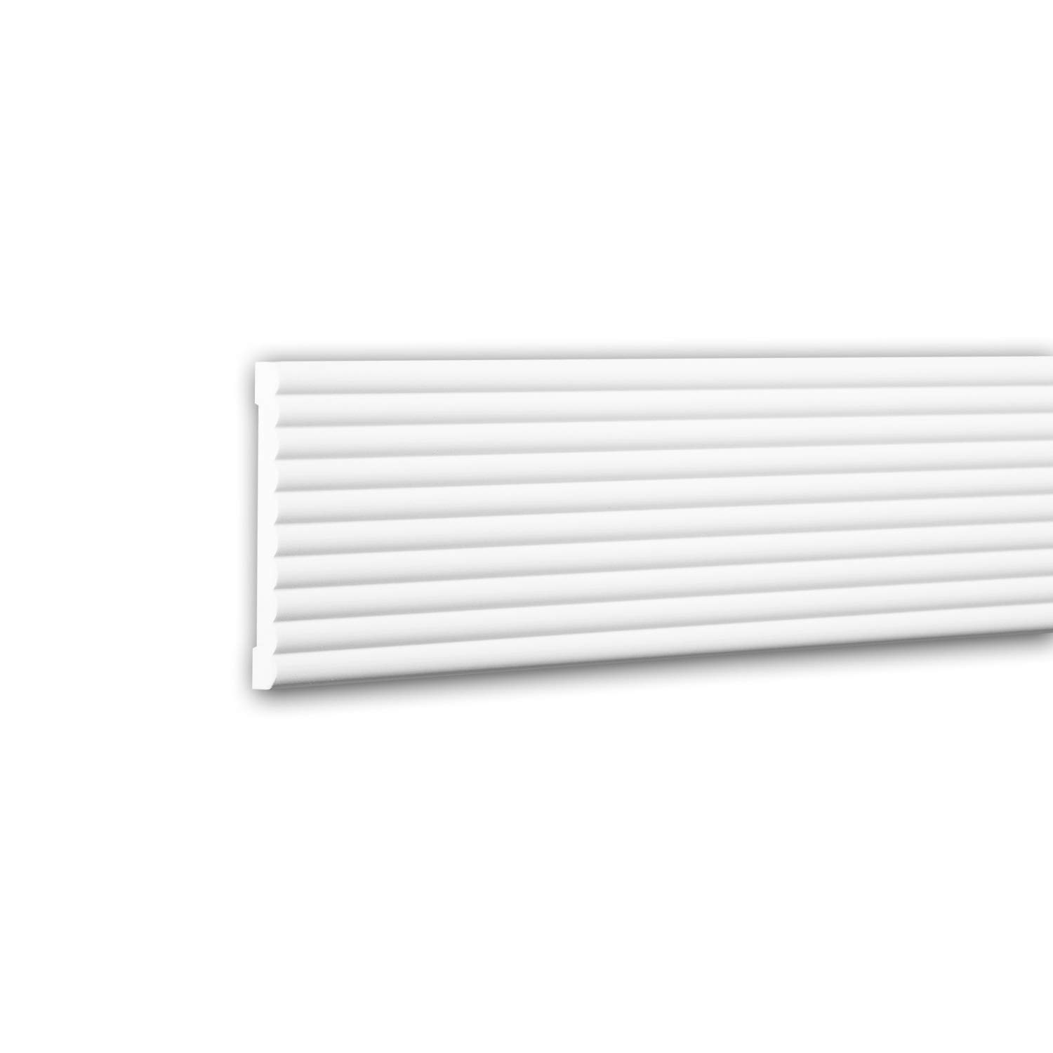 Profhome Listwa ścienna 151374 200 cm x 0,9 cm x 10,1 cm Sztywna pianka poliuretanowa powierzchnia wstępnie zagruntowana