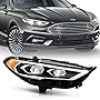 ACANII - For [Full LED Model] 2017-2020 Ford Fusion Factory Style LED DRL Projector Headlight Headlamp - Passenger Side