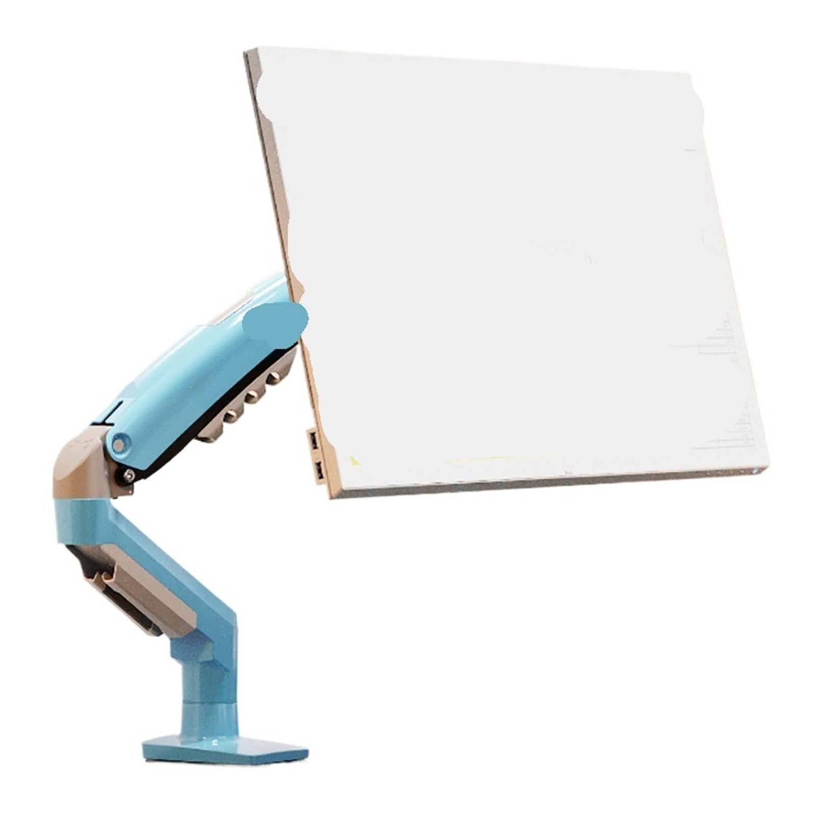 MOUKWLEK Monitor stand robotic arm base hole spacing(Bayblue)