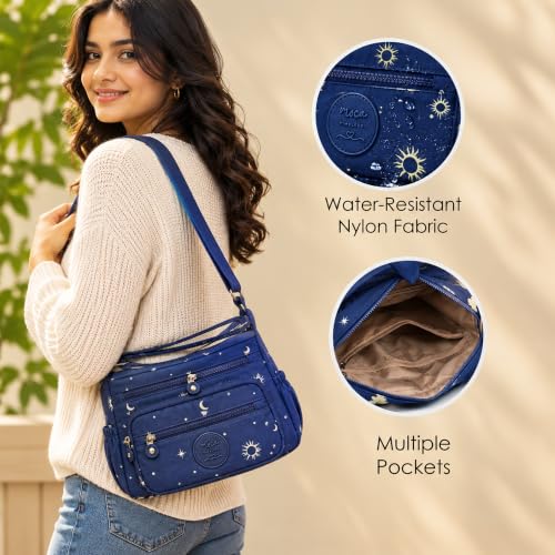 Image of MOCA Womens Nylon Crossbody Sling Bag for Women - Lightweight, Durable, Stylish Shoulder Bag for Teens, Women Office, Travel & Everyday Use