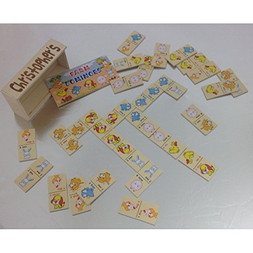 Dominó de madera Granjau00a0u0096u00a0personalizable