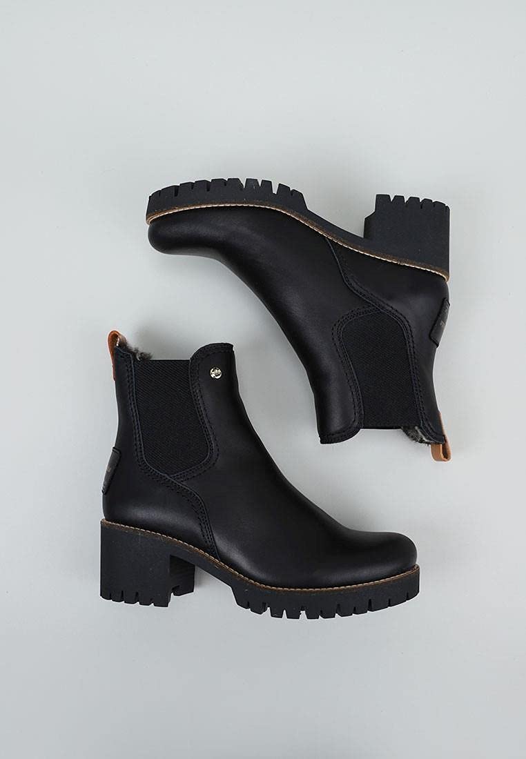 Panama Jack - Bota Panama Pia B11 Negro Mujer Cuero
