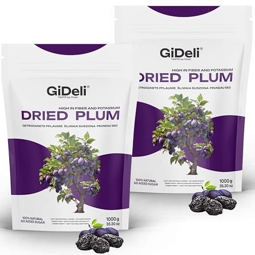 GiDeli Ciruelas secas 2 kg sin piedra sin azúcar de Chile