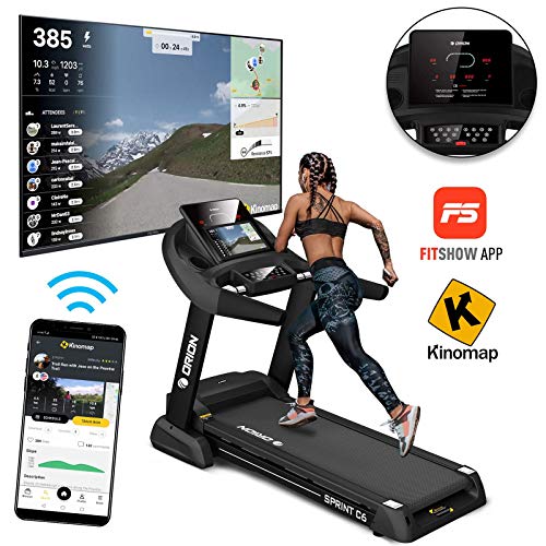 Orion FItness Sprint C6 Laufband klappbar elektrisch bis 150kg, Bluetooth, FitShow, Kinomap automatische Steigung auf 15… – Bild 4