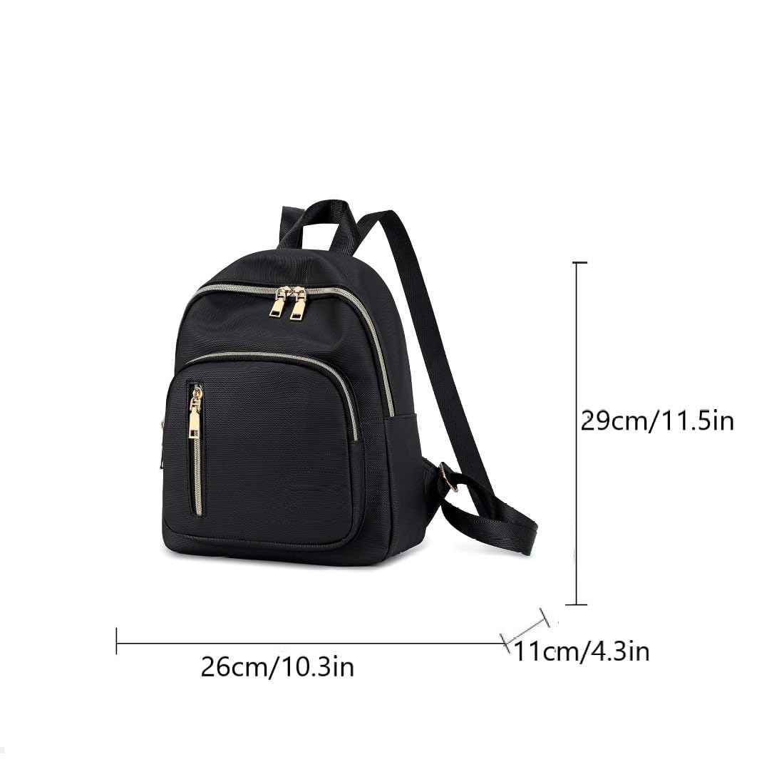 Damen Mini Rucksack Wasserdichte Nylon Klein Anti-Diebstahl Daypack beiläufige Spielraum Tagesrucksack Mädchen Schultertaschen (LightGreen)