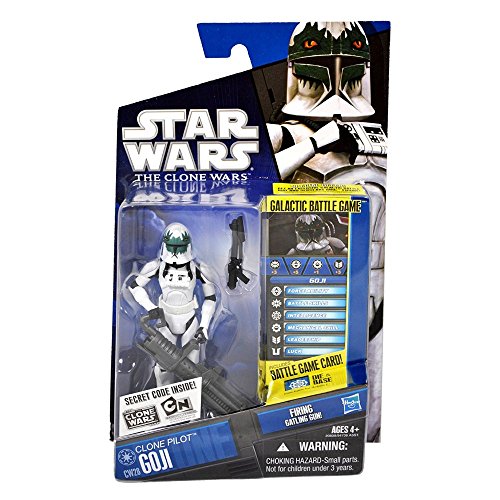 Star Wars 2010 Clone Wars Animated Action Figure CW No. 28 Clone Pilot Goji