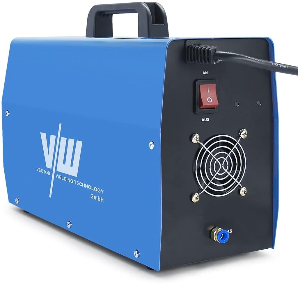 Rear view of the VECTOR WELDING DC TIG 200A IGBT Combi Welding Machine