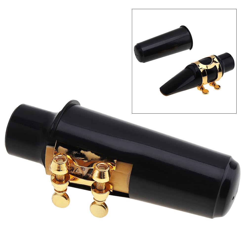 OriGlam Alto Sax Mouthpiece Set, Professional Alto Sax Saxophone Mouthpiece Kit with Cap Metal Buckle Reed Pads Musical Instruments for Alto Saxophone Replacement - Image 4