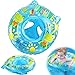 Pipihome Baby Anello di Nuoto per 6-36 mesi, Salvagente Gonfiabile per Bambini con Sedile Galleggiante Accessori per il Bagno Della Piscina per Neonati e Bambini Piccoli (Rana Blu)