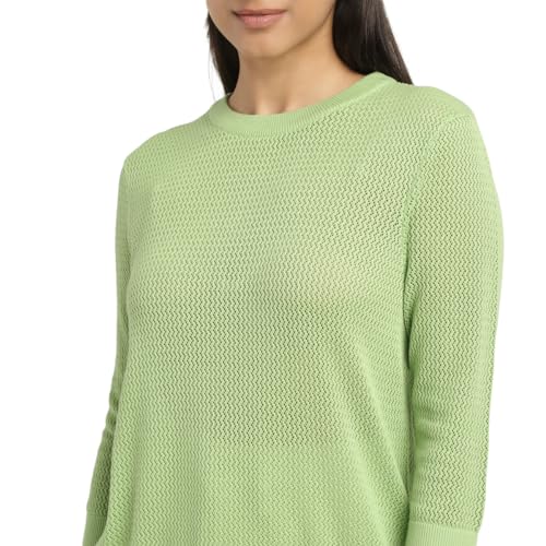 Image of Levi's Women Leather Round Neck Sweater