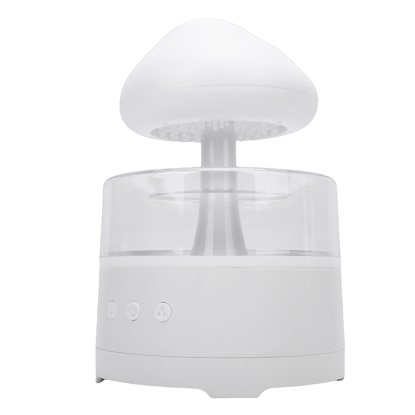 Umidificatore a goccia di pioggia, elegante diffusore con 7 luci LED regolabili per oli essenziali, per casa e ufficio, 1 unità
