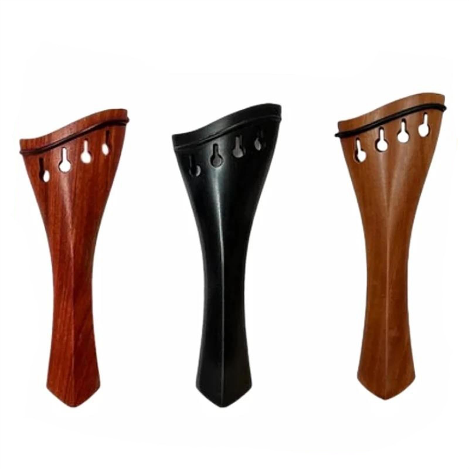 Accesorios para violín Cordal Para Violín 4/4 De Madera De Ébano Natural Palo De Rosa Y Azufaifo Piezas Y Accesorios Para Violín(Ebony)