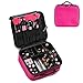 Produktbild Travel Make-up Fall tragbar Kosmetik Organizer 24,9 cm Travel Make-up Künstler Fall Verstellbare Trennwände Make-up Tasche für Nail Werkzeug, Make-up-Pinsel, Toiletry, Schmuck und Digital Zubehör