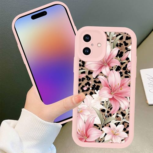 Coque iPhone 17 fine protection silicone TPU motif léopard fleur de lys