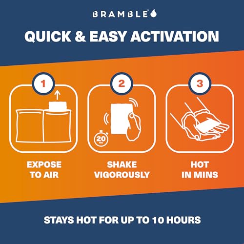 Bramble 80pcs Hand Warmers (40 Packs), Pocket Glove Warmers - Suitable for Outdoor Activities, Hiking, Golf, Football Spectators, 10 Hours of Heat by Bramble - Image 2