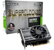 EVGA GeForce 04G-P4-6253-KR, GTX 1050 Ti SC GAMING, 4GB GDDR5, DX12 OSD Support (PXOC) Graphics Card