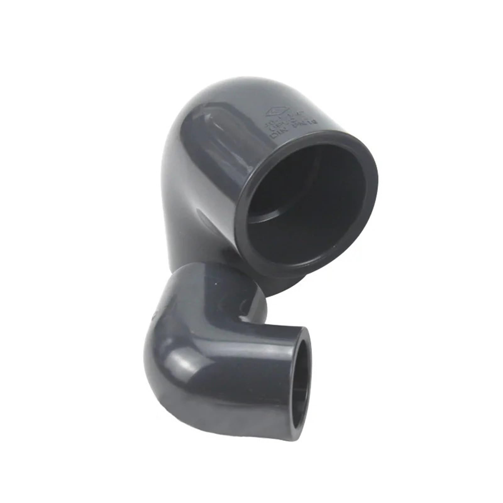 Codo Pvc Conector De PVC Gris Y Negro, Juntas De Codo De PVC, Herramientas for Peceras, Conectores De Tuberías De Agua for Riego De Jardín, 1 Uds.(110mm)