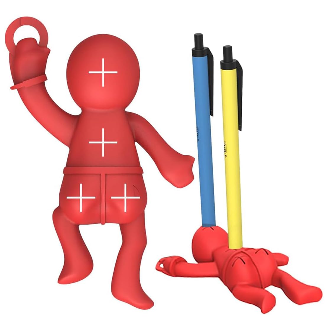 SURALIN Lustiger Silikon-Stifthalter In Menschenform - Praktisch & Witzig Für Schreibtisch & Schule