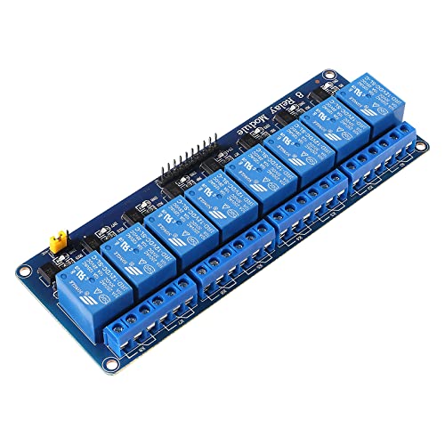 Diitao 2Pcs 8 Channel Relay Module With The Light Coupling 12V Relay Expansion Plate Load Controlled Relay Switch Module Supports Avr/51/Pic Relay Control Module With Fuse (12V 8-Channel)… #TOP3