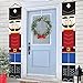 ORIENTAL CHERRY Nutcracker Christmas Decorations - Outdoor Xmas Decor - Life Size Soldier Model Nutcracker Banners for Front Door Porch Garden Indoor Exterior Kids Party