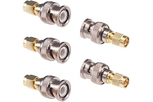 Professional 5pcs SMA Male to BNC Male Adapter - Seamless Connectivity for Coaxial Cable