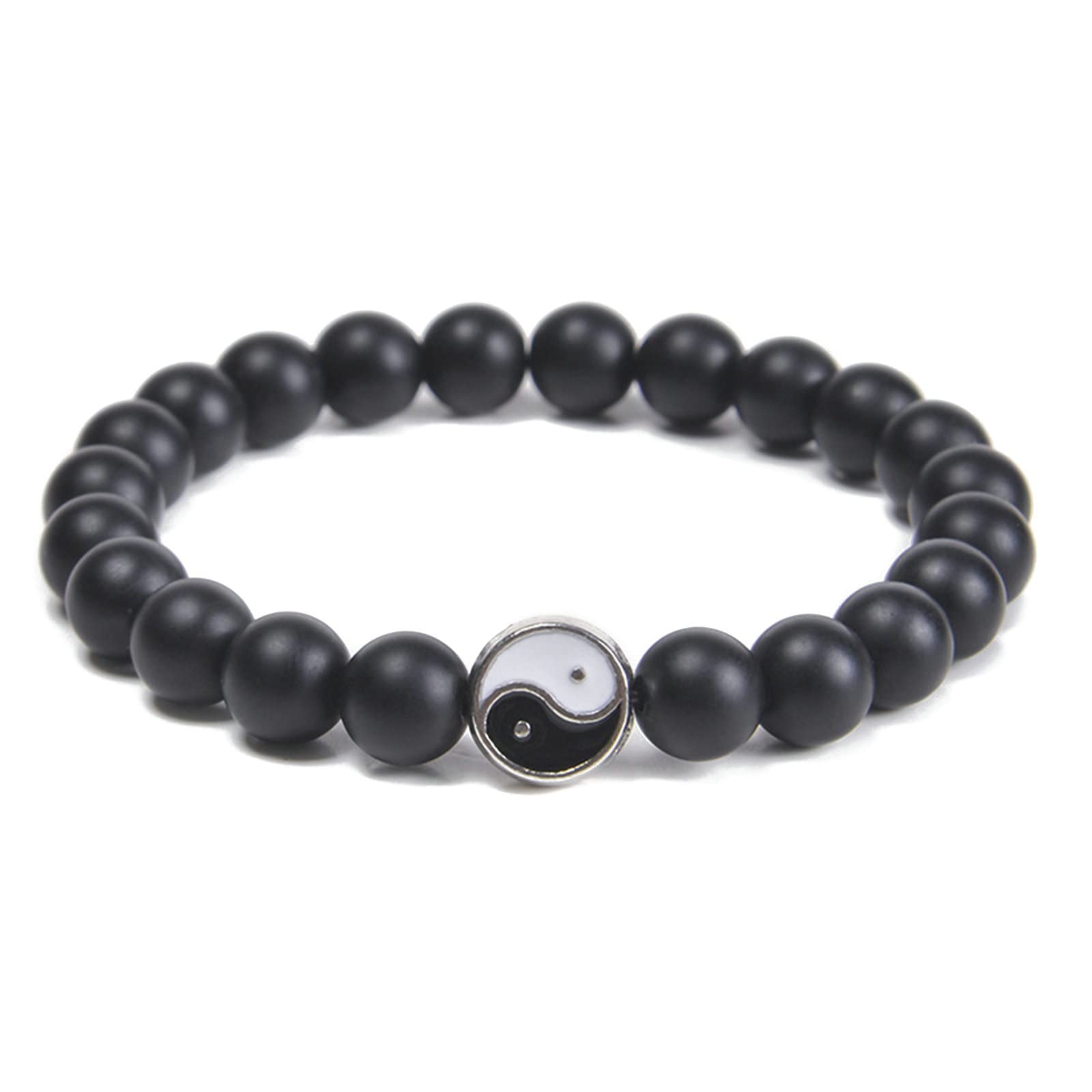 Bracelet extensible en pierre 8 mm confortable pour poignet fort