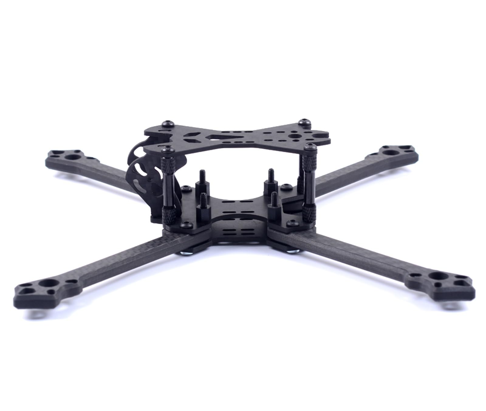 XEBRAD Zestaw ramek do quadrocoptera RC 217 mm 5" z ramą, strukturą ramion i włókna węglowego do wyścigów drona Zestaw do budowy dronów