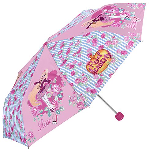 Preisvergleich Produktbild PERLETTI Faltbarer Regenschirm Regal Academy für kleine Mädchen Manuelles Öffnen