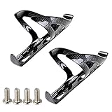 Emgreat 2 Pack of Lightweight Carbon Fiber Water Bottle Cage Bike Bicycle Drink Water Bottle Holder Cage 22g