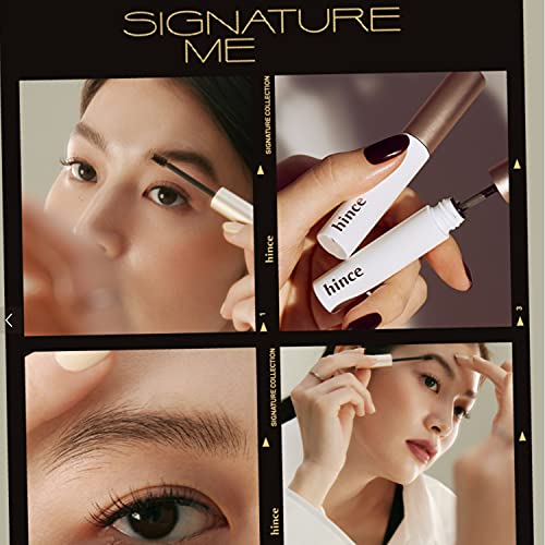 Hince Signature Brow Shaper Natural Sheer Color Fixing Brow Gel (Clear) - Feathery Brows Makeup Styling, Long-Lasting Eyebrow Volumizing Mascara, Precise Brush With No Lumps, Vegan & Paraben Free #TOP6