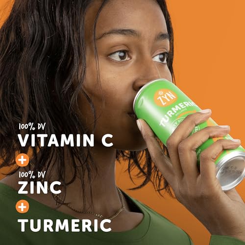 ZYN Turmeric Wellness Drink (6 Pack), Mango Lychee Flavored Turmeric Curcumin with Black Pepper, No Added Sugar, Low Carb & Low Calorie, Clean... - Image 2