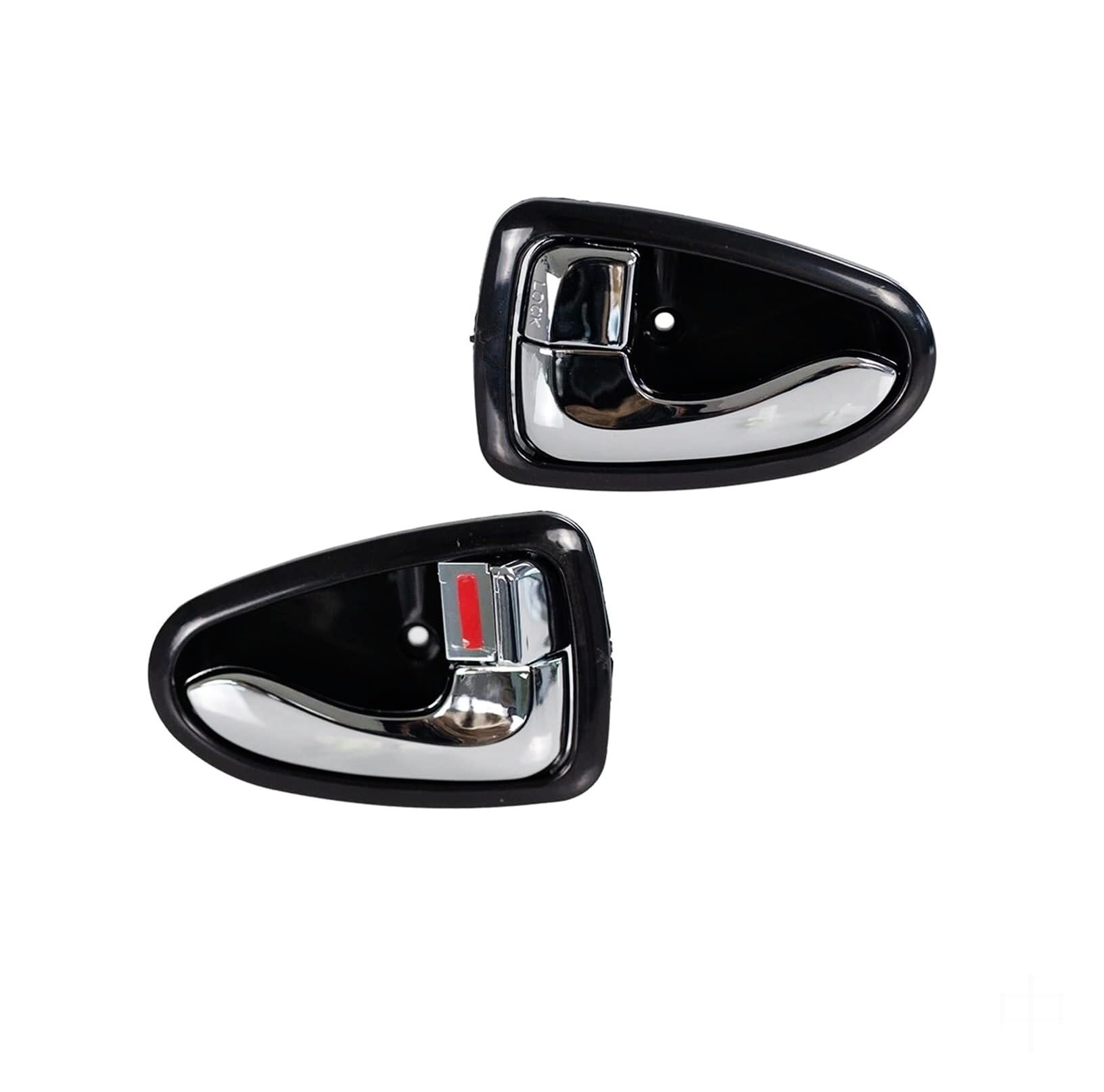 BLBNEZBZTY for Hyundai for Accent for Verna 2000-2006 Inner Door Handle 2PCS Interior Door Handle Covers(L and R Chrome)