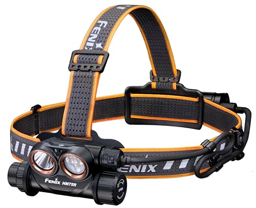 Lampe frontale puissante FENIX HM75R faisceau blanc neutre et rouge étanche IP68 223m