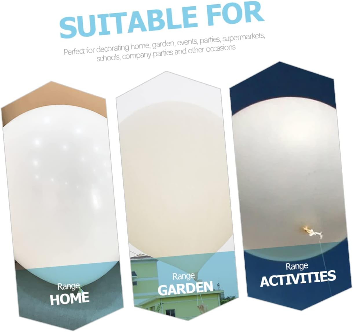 MAGICLULU 300g Giant Round Weather Observation Balloon Latex Balloon Kit Large Decor for Party Wedding Birthday