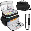 LEFORZ Large Sewing Supplies Organizer(13 x 8 x 9 in),Double-Layer Sewing Accessories Storage and Organizer Case Bag,Protable Travel Sewing Box Sewing Basket for Sewing Tools,Black(Bag Only)